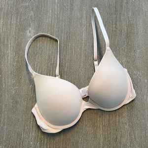 PINK Victoria's Secret Wear Everywhere Push Up Bra Nude 32C